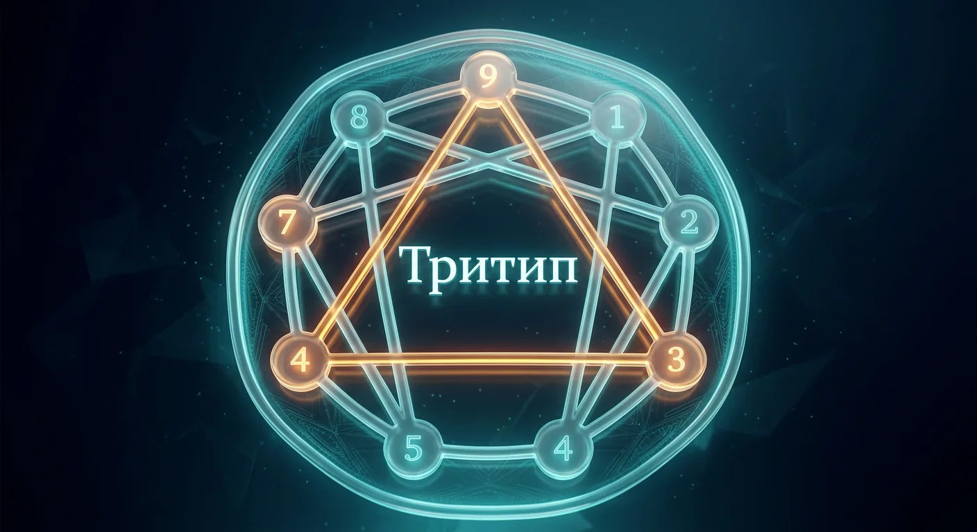 Структура тритипа эннеаграммы — взаимодействие трех типов личности