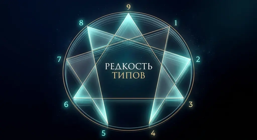 Сравнение типов эннеаграммы по редкости: Truity, iEQ9 и Cloverleaf