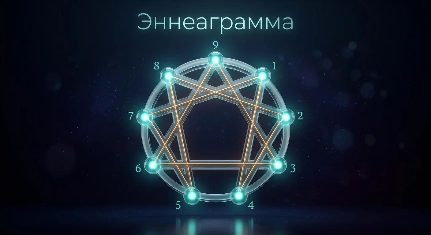 основные страхи и стратегии девяти эннеатипов в инфографике — схема типов