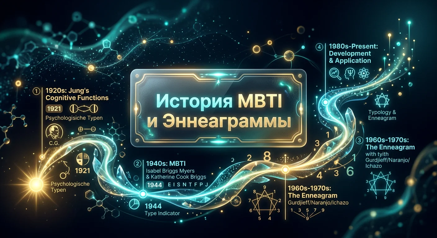 Хронология развития MBTI и эннеаграммы от Юнга до Рисо-Хадсона Хронология развития MBTI и эннеаграммы от Юнга до Рисо-Хадсона