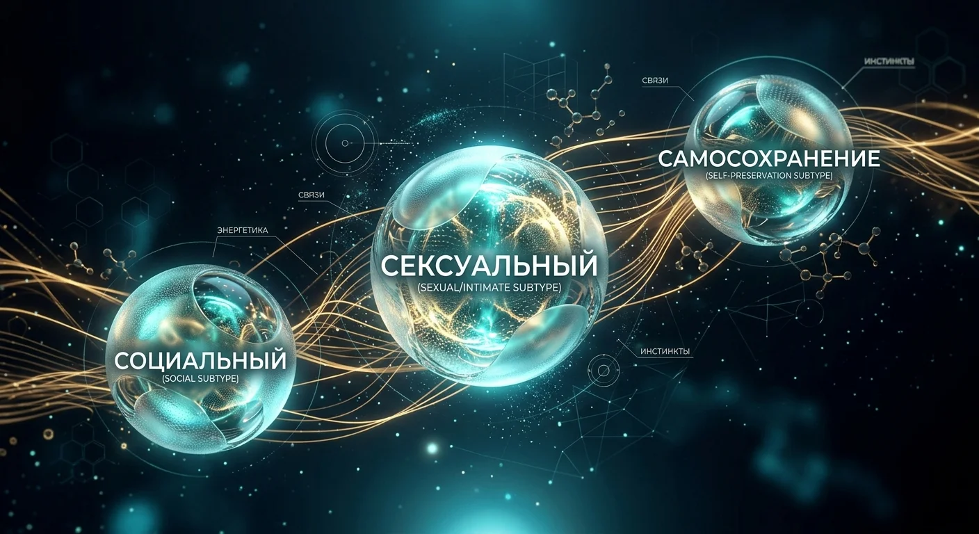 Три инстинктивных подтипа Тройки: социальный, сексуальный и самосохранения