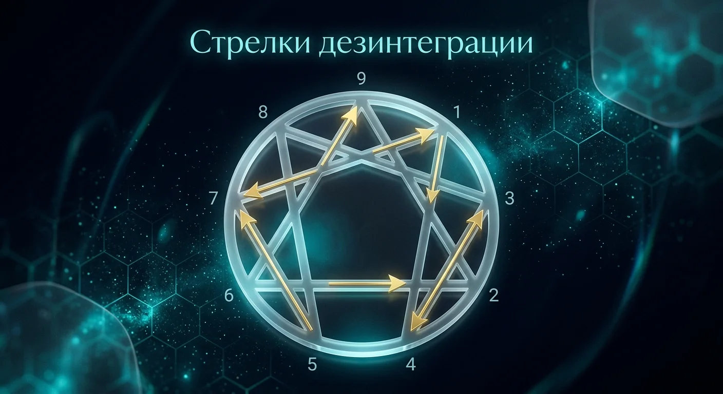 Стрелки дезинтеграции — карта провалов эннеатипов под давлением