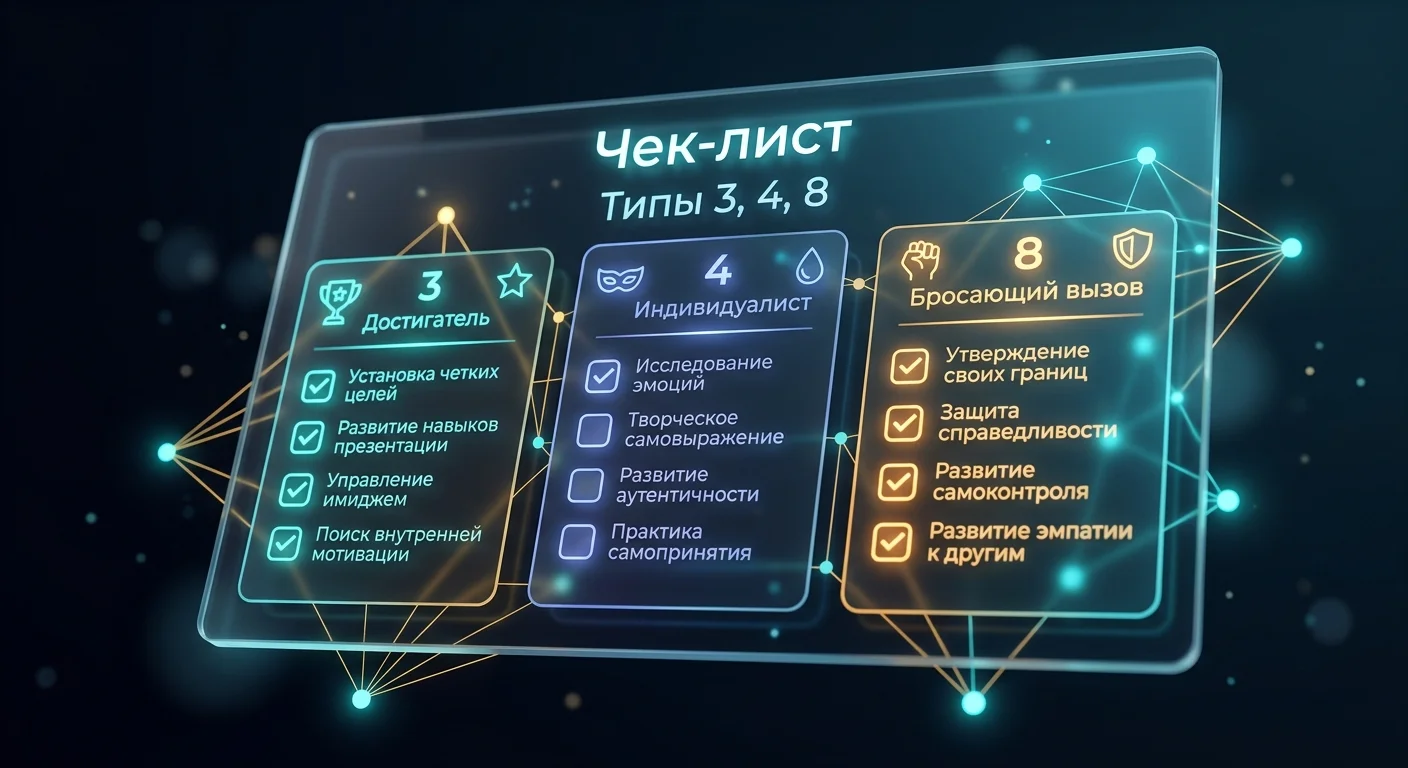 Как распознать нарциссические паттерны у типов 3, 4, 8 — чек-лист признаков Как распознать нарциссические паттерны у типов 3, 4, 8 — чек-лист признаков